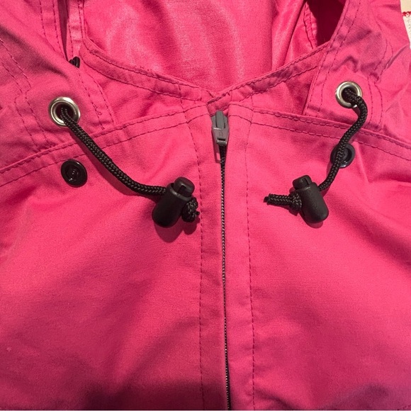 CHLOROPHYLLE Sz XL (estimated ) High Neck Hooded Zipper Vented Canvass Jacket - Picture 14 of 14